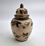 borcan pentru ghimbir _ ginger jar _ alama infrumusetata cu motive florale _ India