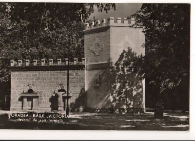 CPIB 15748 CARTE POSTALA - ORADEA, BAILE &amp;quot;VICTORIA&amp;quot;. IZVORUL DE APA TERMALA, RPR foto