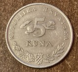 C50 - Moneda foarte veche - Croatia - 5 kuna - 1995