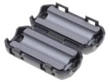 Ferită dublă pentru cablu rotund &Oslash; 3,5mm 93&Omega;