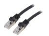 Cablu Patch Cord Gembird Cat6a S/FTP 5m LSZH Cupru Negru RJ45