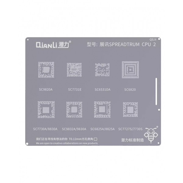 Sita BGA QIANLI QS28 pentru CPU Spreadtrum 2 Series
