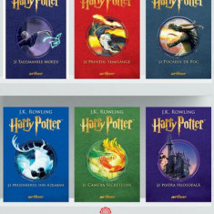 Pachet Seria Harry Potter (Incomplet) - Hardcover - J.K. Rowling - Arthur
