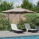 Cumpara ieftin Parasol Roma cu Picior &Icirc;ncărcat Gri taupe și negru