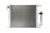Condensator climatizare Nissan Juke (F15), 06.2010-, motor 1.6 T, 140 kw benzina, cutie CVT, full aluminiu brazat, 490(445)x410(395)x16 mm, cu uscato, Rapid