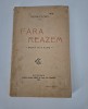 Carte veche 1922 Igena Floru Fara reazem teatru