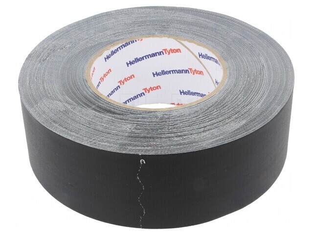 Bandă Textilă Neagră 50mm x 50m 0.31mm HELATAPE TEX