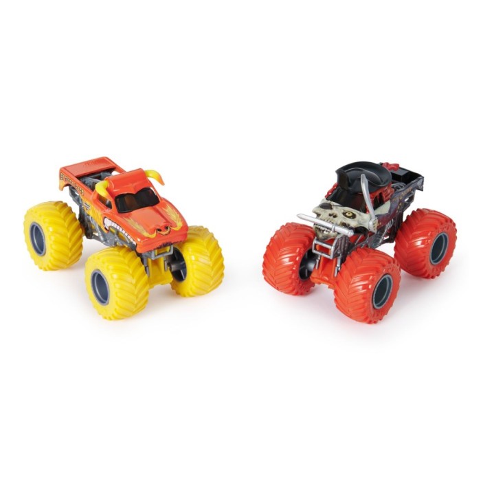 MONSTER JAM SET 2 MASINUTE METALICE EL TORO LOCO SI PIRATES CURSE SCARA 1 LA 64