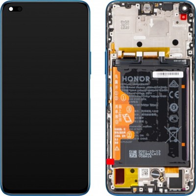 Display cu Touchscreen Honor 50 Lite, cu Rama si Acumulator, Albastru (Deep Sea Blue), Service Pack 02354FMW foto