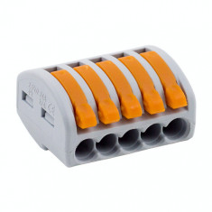 Conector derivatie tip WAGO 5 fire (10 buc.) foto