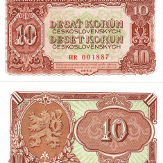 Cehoslovacia 10 Korun 1953 P-83b UNC