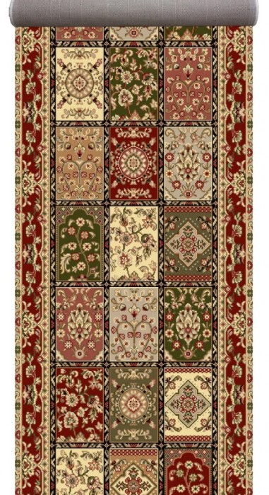 Traversa Covor Lotos 1518 Latime 60 cm Diverse Lungimi 1800 gr/mp Rosu