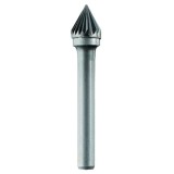 Tivoly 1031741 - Freza cu carburi metalice 10x20x65 mm tija 6 mm forma J (cu cap conic - unghi 60 grade) tais simplu