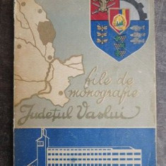 File de monografie Judetul Vaslui- Aurel Zugravu, Petre Iosub