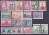 DB1 Ruanda Urundi 1931 Motive Locale Fauna Bivol 18 v. MNH, Nestampilat