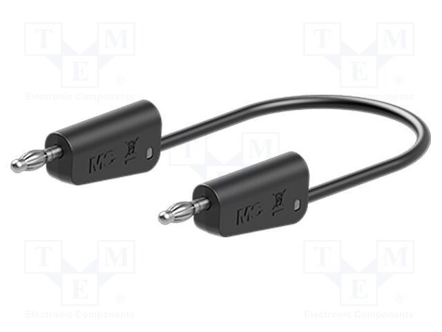 Cablu de măsurare ST&Auml;UBLI 60VDC 30VAC 32A 2m negru
