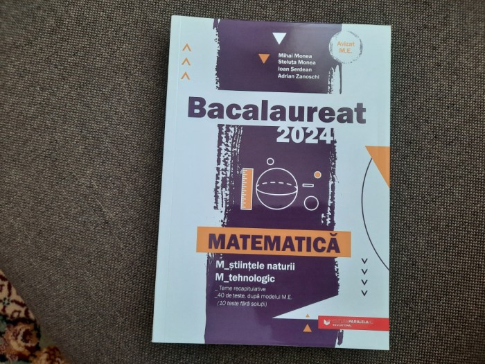 Bacalaureat 2024 Matematica M_stiintele-naturii, M_tehnologic 27/1