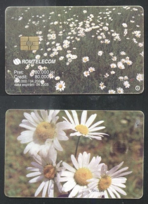 Romania 2003 Telephone card Flowers Rom 187 CT.085 foto