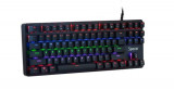 Tastatura Gaming Mecanica Spacer Immortal, switch-uri mecanice albastre, 87 taste (Neagra)