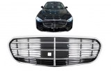 Grila centrala Mercedes S-Class W223 (2020-) crom/negru, compatibila 360