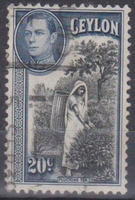 CEYLON, 1938, stampilat (G1) foto