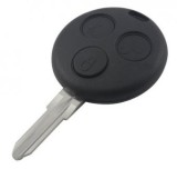Set 2 bucati - Carcasa cheie cu 3 butoane Topautochei&amp;#174; compatibila cu Mercedes Benz Smart Fortwo