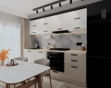 Bucatarie Daria V2 Alb Cappuccio 240x60x200 cm