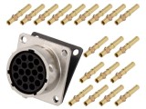 Conector Circular 19 PIN Mamă RT360 Gold Flash