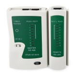 Cumpara ieftin Tester cablu de retea LAN RJ45/ RJ11/ N21CL/ Cat5/ Ethernet/ Line, Alb, Oem