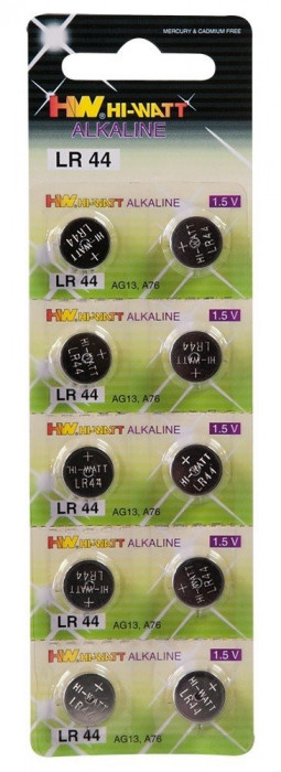 10 Buc Baterii Alcaline LR 44 (AG 13) 1.5 V - Ieftine - Pret Mic