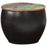 vidaXL Măsuță de cafea, 53 x 43 cm, lemn masiv reciclat