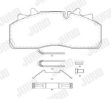 JURID 2915905390 set placute frana,frana disc