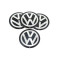 Set 4 embleme stickere Volkswagen din tabla autoadezive pentru capace roti, #130