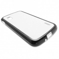 Husa hard 3D alb+negru pentru LG Google Nexus 4 E960 Mako