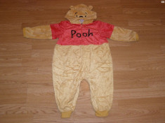 costum carnaval serbare urs winnie the pooh pentru copii de 2-3 ani foto