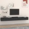 Gossi dulapuri de perete, 2 buc., negru, 102x30x20 cm, lemn prelucrat