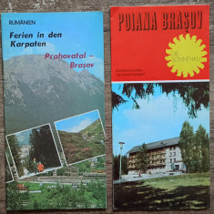 Doua brosuri pentru promovarea regiunii Brasov in perioada comunista
