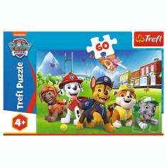 PUZZLE TREFL 60 PIESE PATRULA CATELUSILOR CATEII IN IARBA SuperHeroes ToysZone foto