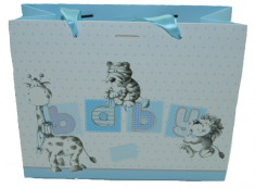 Punga pentru cadouri-Midex Baby Boy PCM8-A, Albastru foto