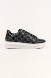 Karl Lagerfeld sneakers din piele KAPRI culoarea gri, KL52544A