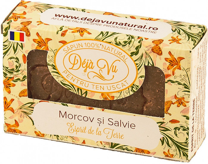 SAPUN NATURAL CU MORCOV&amp;SALVIE 90GR