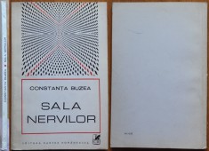 Constanta Buzea, Sala nervilor, sonete, Cartea Romaneasca, 1971, editia 1 cu autograf catre actorul Ion Caramitru