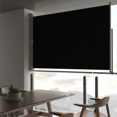 vidaXL Copertină laterală retractabilă, negru, 160 x 300 cm 45193