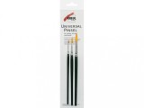 Pensule universale rotunde, din par sintetic, Kreul Basic, 3 buc set marimi 2, 5, 8