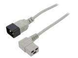 Cablu IEC C19 mamă unghiat la IEC C20 tată 1,8m 3x1,5mm2 PVC