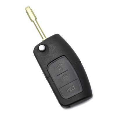 Carcasa cheie Ford Carguard, 3 butoane, tip briceag, model 1, Negru foto