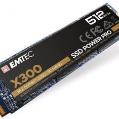 SSD EMTEC X300 Power Pro, 512GB, PCI Express x4, NVMe PCIe M.2
