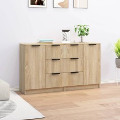 vidaXL Servante, 2 buc., stejar sonoma, 60x30x70 cm, lemn prelucrat 3115790