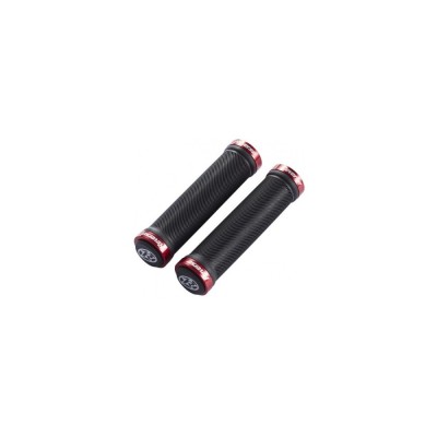 Mansoane Reverse Spin Lock-On negru/rosu 30mm Ultimate FactoryBikes foto