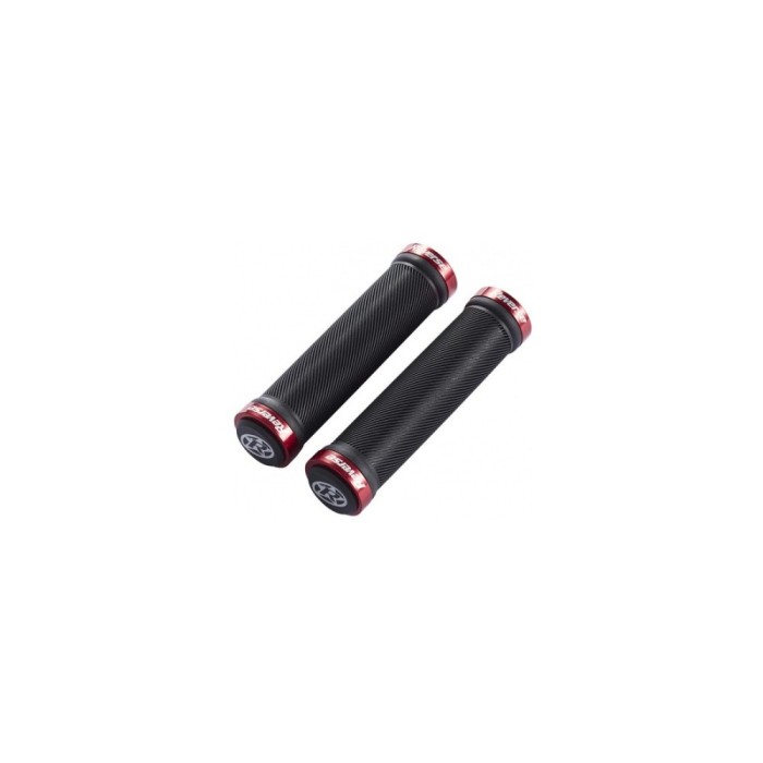 Mansoane Reverse Spin Lock-On negru/rosu 30mm Ultimate FactoryBikes